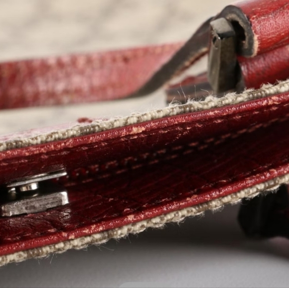 Authentic Gucci Tote Bag Supreme Coated Canvas and Leather RED ❤️❤️ - Picture 8 of 9